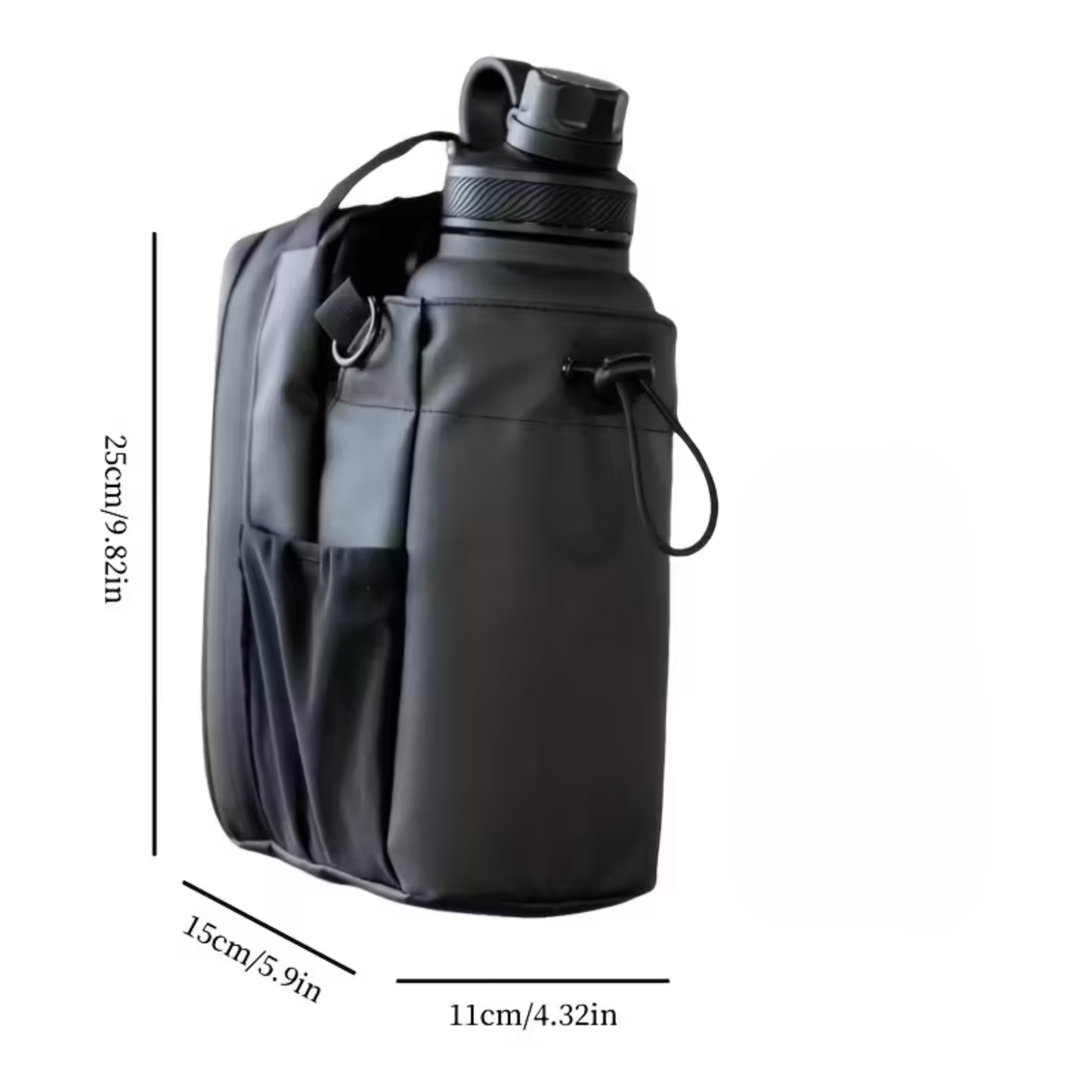 Bolsa de Gimnasio Magnética – Organizador con Porta Botella y Bolsillo para Teléfono